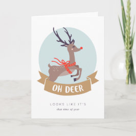 Festividades Cartão de Natal de Deer