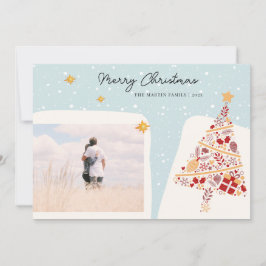 Festividades Cartão de Natal de Desejo de Feriado de Na moda Ne