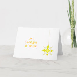 Festividades Cartão de Natal de Design de Estrela Amarela