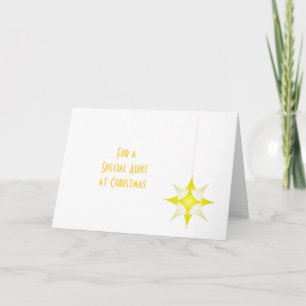 Festividades Cartão de Natal de Design de Estrela Amarela