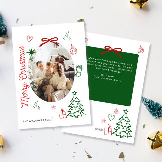 Festividades Cartão de Natal de Família Caprichoso com Foto