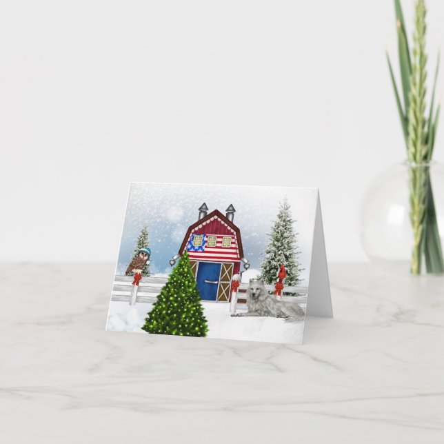 Festividades Cartão de Natal de fazenda (Frente)