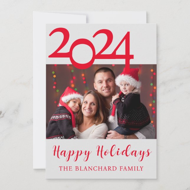 Festividades Cartão de Natal de Feliz Férias (Frente)