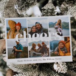 Festividades Cartão de Natal de Feliz Foto