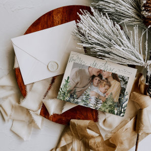 Festividades Cartão de Natal de Feliz Natal Moderno