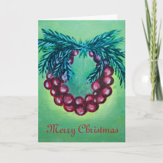 Festividades Cartão de Natal de Férias (Frente)