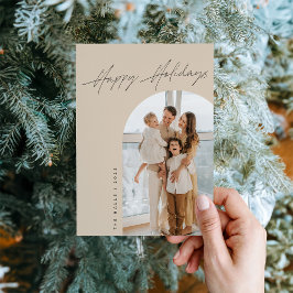 Festividades Cartão de Natal de Férias Arqueado