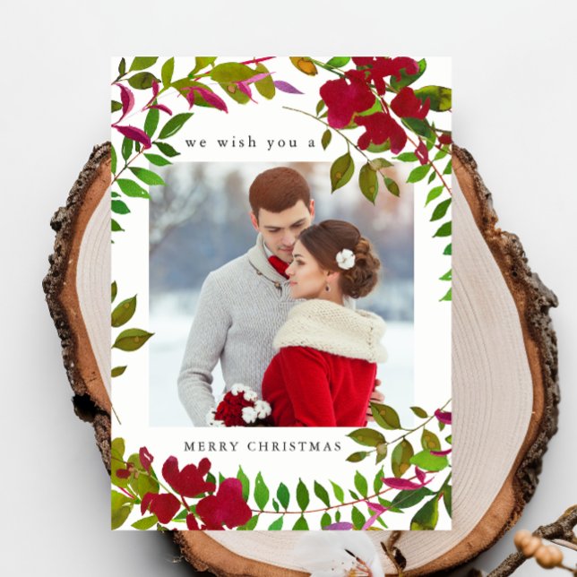 Festividades Cartão de Natal de Férias Botânico Feriado (Criador carregado)