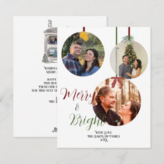 Festividades Cartão de Natal de Férias de Estilo de Pedido Seis