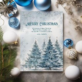 Festividades Cartão de Natal de Férias de Inverno Elegante Mund