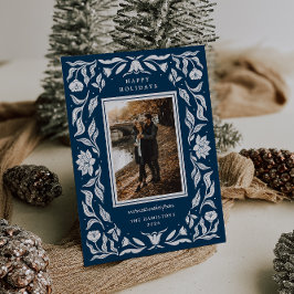 Festividades Cartão de Natal de Férias do ornamentado