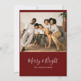 Festividades Cartão de Natal de Férias felizes e Brilhantes