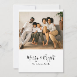 Festividades Cartão de Natal de Férias felizes e Brilhantes