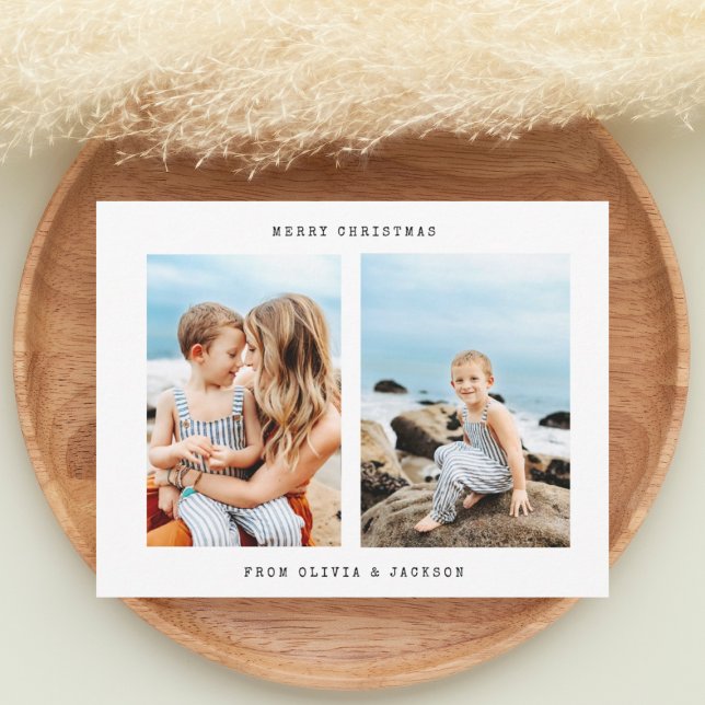 Festividades Cartão de Natal de Férias Mínimas Moderno (Criador carregado)