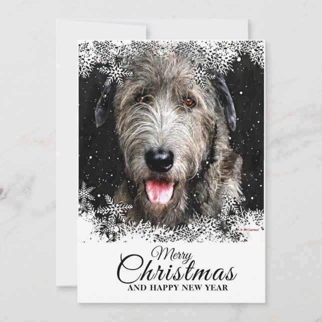 Festividades Cartão de Natal de Férias Simples (Frente)