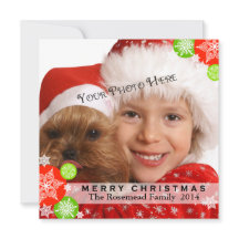 Cartão de Natal de Foto Contemporâneo