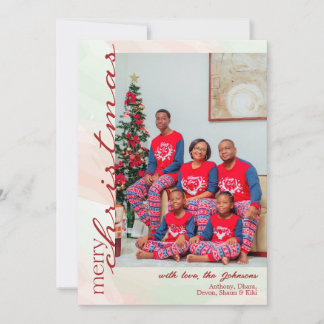 Festividades Cartão de Natal de Foto da Família; Cartão Persona
