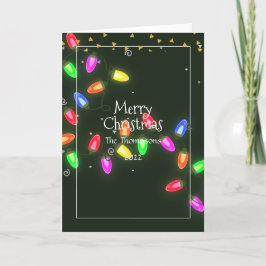 Festividades Cartão de Natal de Foto de Família