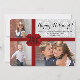 Festividades Cartão de Natal de Foto do Grande Arco Vermelho 3