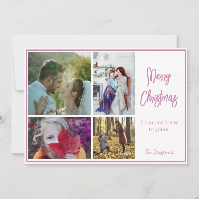 Festividades Cartão de Natal de Foto do Noel Rosa (Frente)
