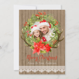 Festividades Cartão de Natal de Foto do País