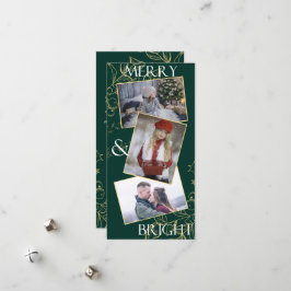 Festividades Cartão de Natal de Foto feliz e Brilhante