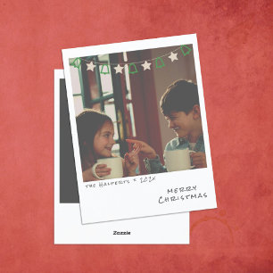 Festividades Cartão de Natal de Foto Instantânea Nostálgico