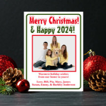 Cartão de Natal de Foto Moderna