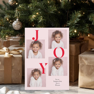 Festividades Cartão de Natal de Fotografia de JOY Moderno Ver