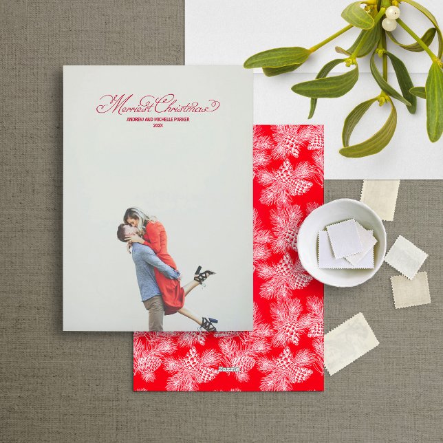 Festividades Cartão de Natal de Fotografia Personalizada e Mini (Criador carregado)