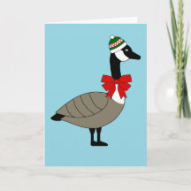 Cartão de Natal de Ganso Canadense