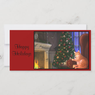 Festividades Cartão de Natal de Gatos