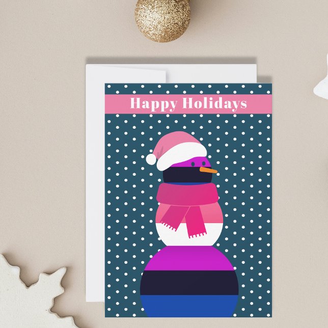 Festividades Cartão de Natal de Gengibre de Snowman (Criador carregado)