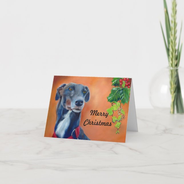 Festividades Cartão de Natal de Greyhound (p335) (Frente)