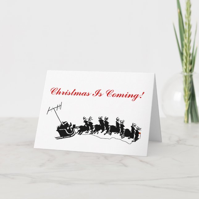 Festividades Cartão de Natal de Ham - Silhouette Ver. 2 (Frente)