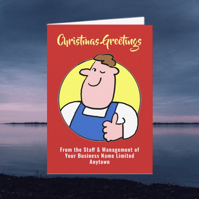 Festividades Cartão de Natal de Handyman ou Empresa DIY (Criador carregado)