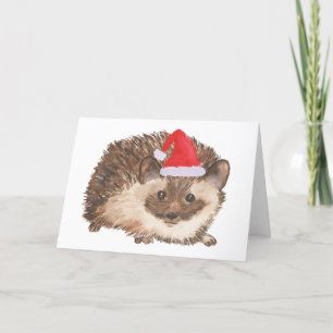 Festividades Cartão de Natal de Hedgehog