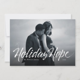 Festividades Cartão de Natal de Holiday Hope com o script moder