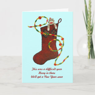 Festividades Cartão de Natal de hora difícil