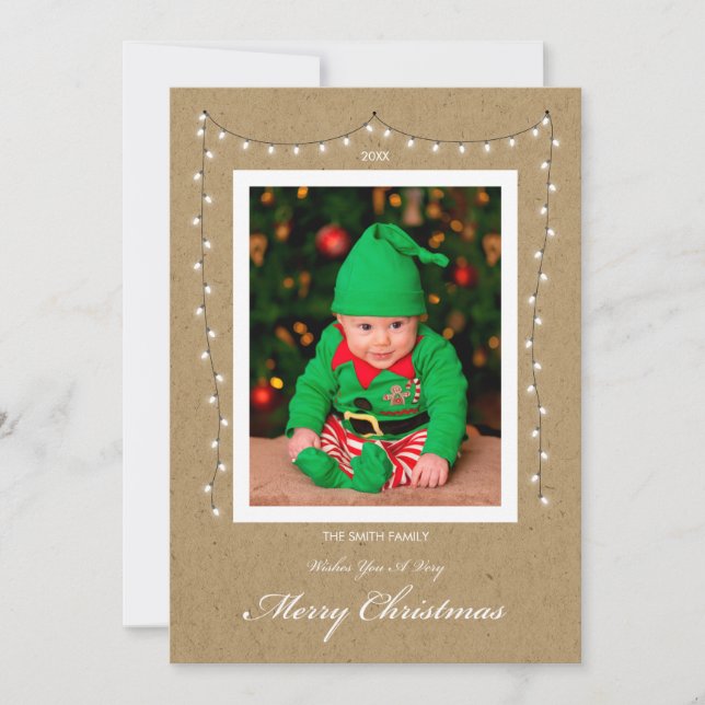 Festividades Cartão de Natal de Imagem de Cerveja Flat (Frente)