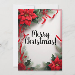 Festividades Cartão de Natal de Imagem Única