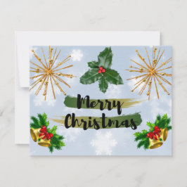 Festividades Cartão de Natal de Inverno