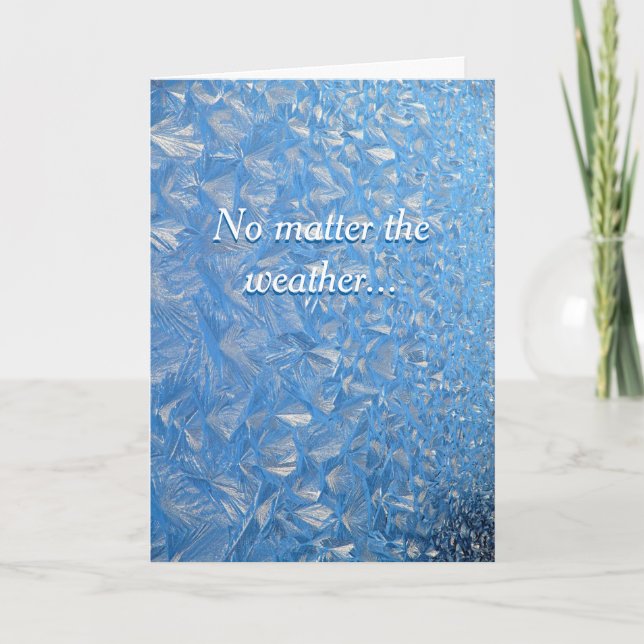 Festividades Cartão de Natal de Inverno – Desejos de Calor por  (Frente)