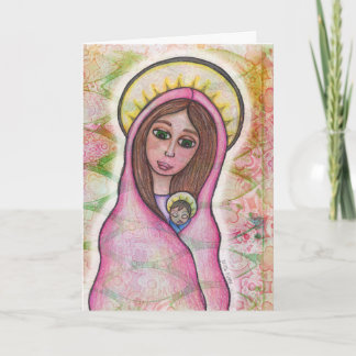 Festividades Cartão de Natal de Jesus de Mary e de bebê