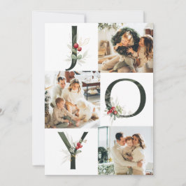 Festividades Cartão de Natal de Joy Colage 3 Photo Holiday