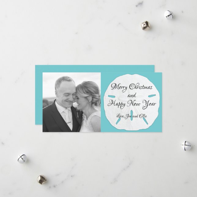 Festividades Cartão de Natal de Longo Dólar de Areia (Frente/Verso In Situ)