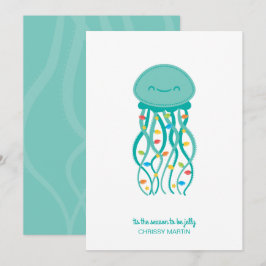 Festividades Cartão de Natal de medusa