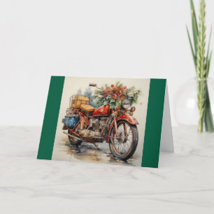 Festividades Cartão de Natal de Moto Dobrável