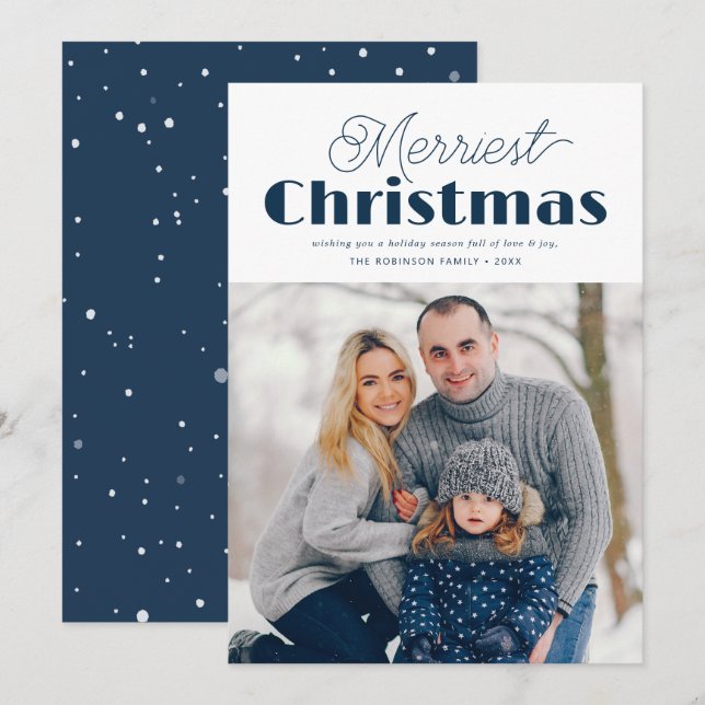 Festividades cartão de natal de natal (Frente/Verso)