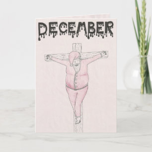Festividades Cartão de Natal de Natal de Natal Crucificado